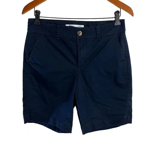 Old Navy Everday Short Mid Rise Navy Blue Size 4 Solid Pattern Casual Summer - Picture 1 of 5